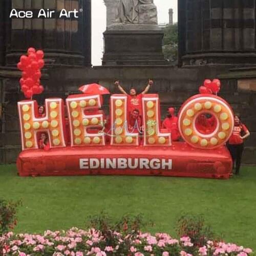 Durable letters inflatable letter alphabet ballon,HELLO words replica for decoration