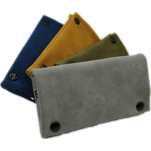 Multiple Pockets tobacco Bag Snap buckle Frosted leather purse Pack smoking accessories storage gadgets for men gift