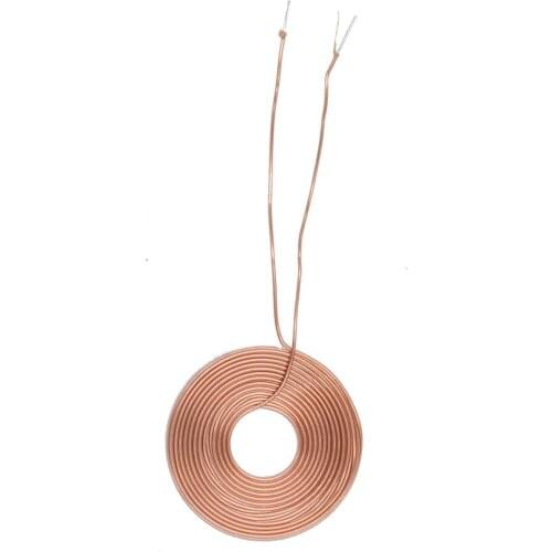 Taidacent 12UH 30mm Tower Coil 5V 12V 24V Battery Induction Charging Air Coils Core Inductor 2.5W Wireless Charger Module Coil