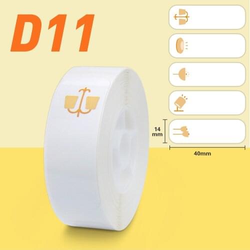 D11 Thermal Printer Label Sticker D11 Label Tape Lamp Open Close Warning Label Roll 14*40mm 160pcs Label Sticker Waterproof