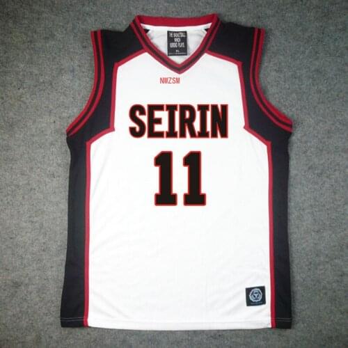 Kuroko No Basuke Basket SEIRIN Jersey Mens Uniforms Sportswear Suit Boys Clothes No.4 7 10 11 Cosplay Costume Team Uniform