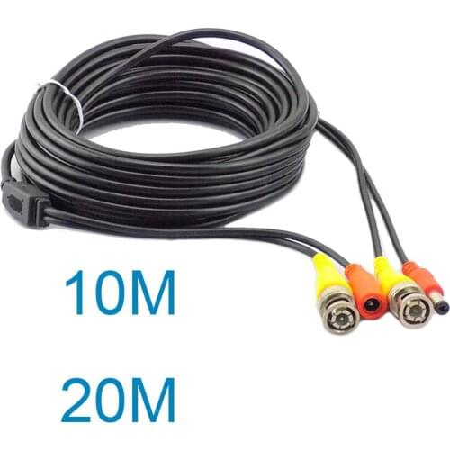 10M 20M CCTV Camera Cable DVR Recorder System Video Cable DC Power Security Surveillance BNC Cable