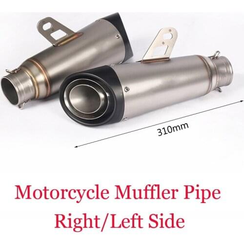 Exhaust Vent Tail Pipe Motorcycle Stainless Steel Escape DB Killer Left Right Muffler System for 38-51mm Street Bike Universal