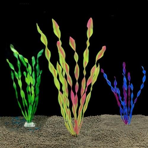 1Pc 12/30Cm Simulation Water Grass Decor Artificial Aquarium Plants Fish Tank Decoration View Aquarium Decor Home Accessories