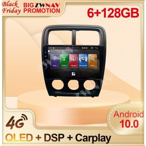 6+128G DSP Carplay Android 10.0 Car DVD player Multimedia For Dodge Caliber 2010 2011 GPS Navi Auto audio radio stereo head unit
