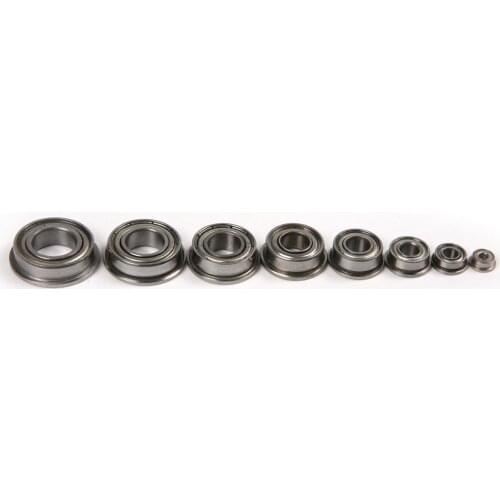 8Pcs F685ZZ / F605ZZ Bearing Steel Flange Ball Bearing 5mm Inner Diameter Metal Shielded Miniature Flanged Ball Bearings