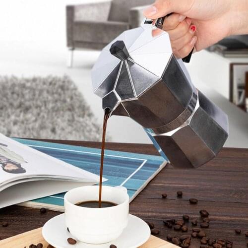 600ml Aluminum BPA Free Coffee Maker Durable Moka Cafeteira Expresso Percolator Pot Practical Moka Coffee Pot