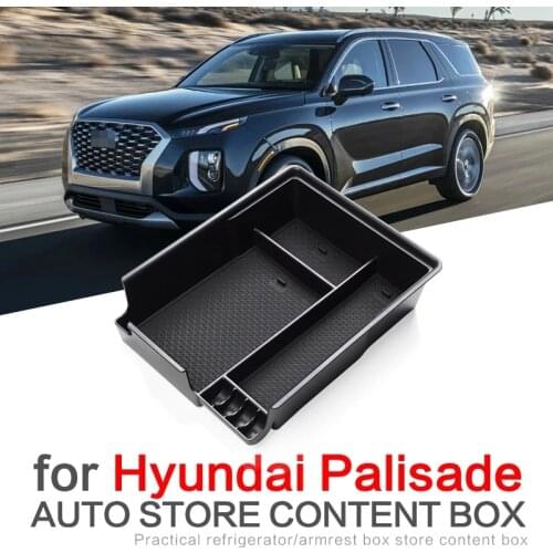Car Armrest Arm Rest Storage Box Center for 2020 Hyundai PalisadeConsole Container Organizer Case Tray Organizer accessories