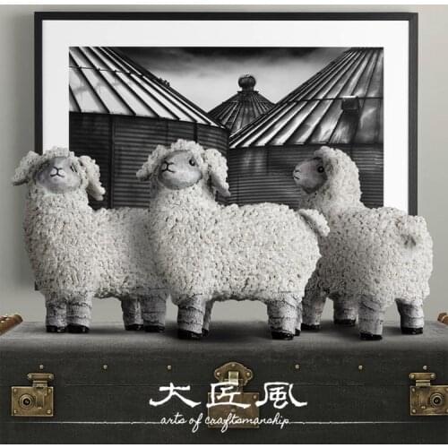 A large American fairy tale village Home Furnishing Jing wind designer decoration creative gift doll sheep