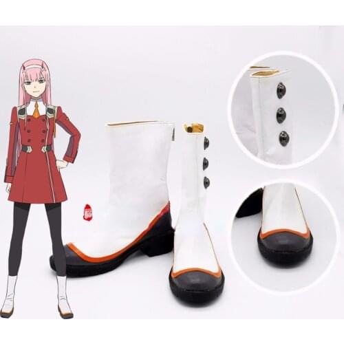 Anime DARLING In The FRANXX 02 Heroine ZERO TWO Cosplay Costume Shoes Increased Unisex