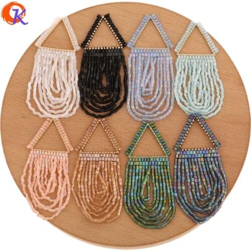 Cordial Design 30Pcs 28*65MM Jewelry Accessories/Hand Made/Crystal Tassel Shape/DIY Making/Earring Findings/Crystal Bead Charms