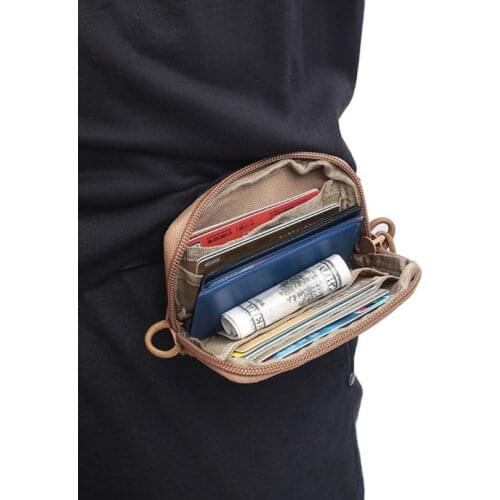 Travel Wallet Card Bag Tactical EDC Pouch Camping Hiking Waterproof Waist Bag