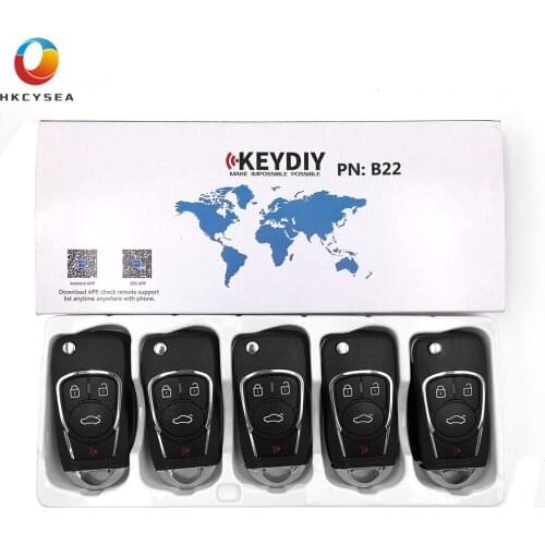 HKCYSEA 5/10/15PCS KEYDIY Remote B Series B22-3 B22-4 3 3+1 Button Remote for KD900 KD900+ URG200 KD-X2 MINI KD Key Programmer