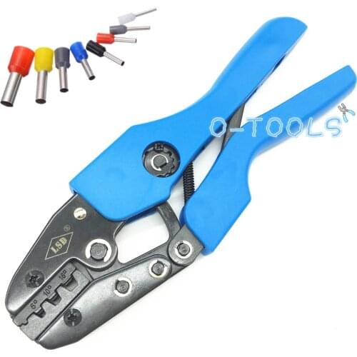 Cable crimping tool crimper for tubular wire cold pressure connector electrical terminals 6-16mm² wire ferrules AN-16WF