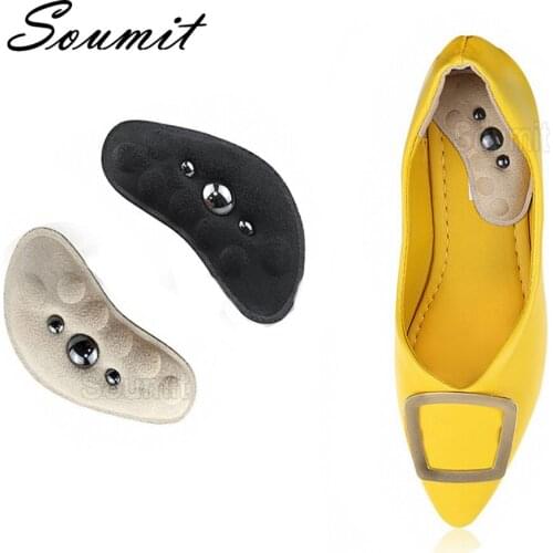 Magnetic Heel Pads for Women Shoes Shock Absorption Relieve Support Posture Corrective Inserts Foot Pain Relief Care Insoles