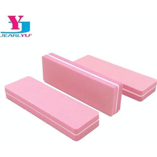 Pink Mini Sandpaper Nail File Buffer Sponge Polish Remover Manicure Care Block Buffer Sanding 100 180 Professional Tool Sets
