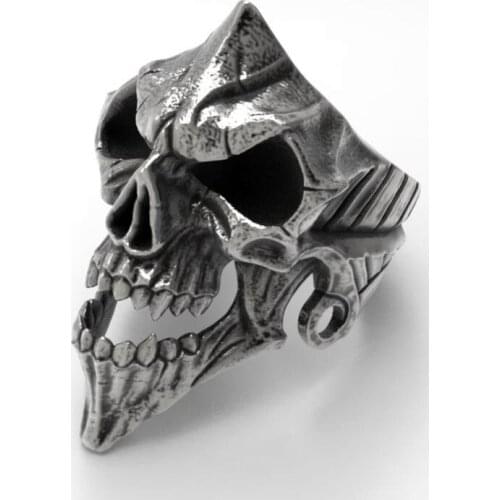 Mens Skull Ring Gothic Biker Ring Motorcycle Band jewellery Unique