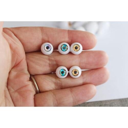 10pair/lot new 10mm 16mm for BJD Doll eyeball colorful pupil option