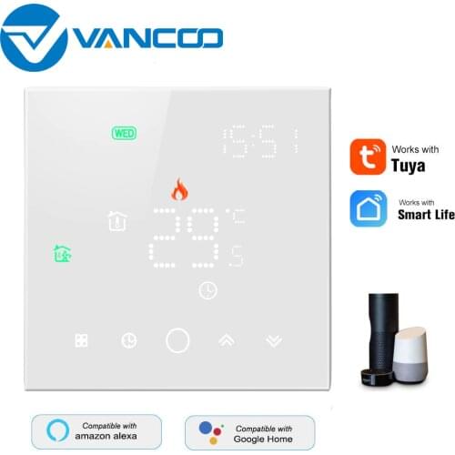 Vancoo Tuya WIFI Thermostat 220V Warm Floor Water Heating Thermoregulator Smart Temperature Controller Work with Google Home