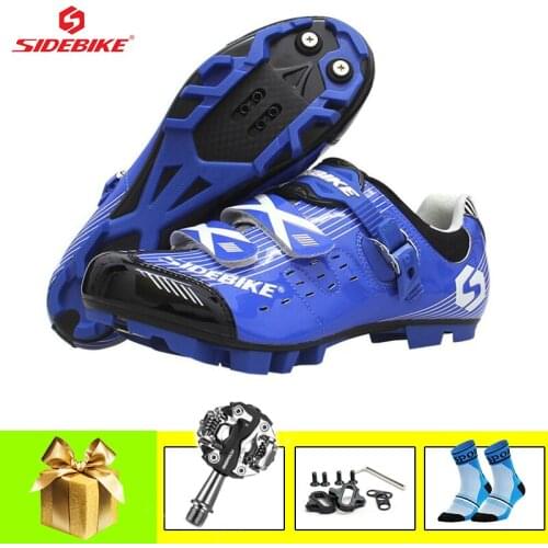 SIDEBIKE Zapatillas Ciclismo Mtb Cycling Shoes Add Pedals Men Women Self-locking Ultralight Superstar Outdoor Athletic Shoes