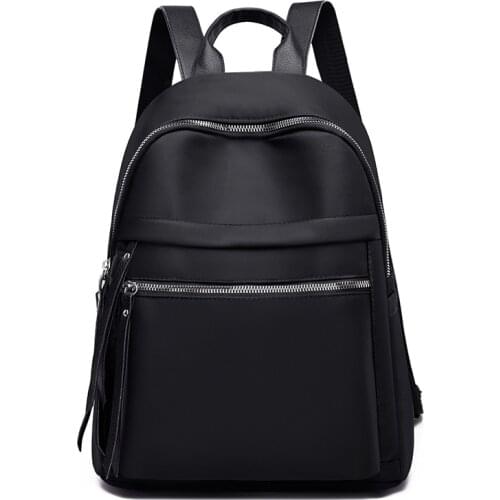 Women Small Water Resistant Casual Backpack New Female Oxford Cloth Business Travel College School Large Capacity Shoulder Bag