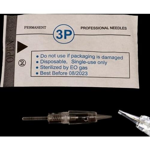 10Pcs/Set Makeup Machine Accessories Disposable Screw Tattoo Needles Cartridge D1,P1,P2,P3,P5,P7,FP3,FP5,FP7 Permanent