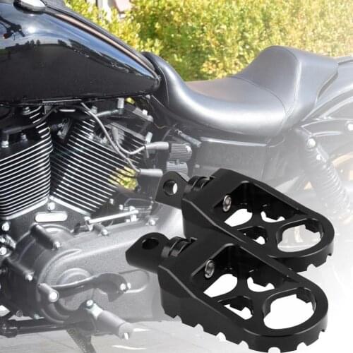 2Pcs Foot Pedal Replaceable Easy Installation Aluminum Alloy MX Style Motorcycle Footpeg for Davidson Dyna Sportster