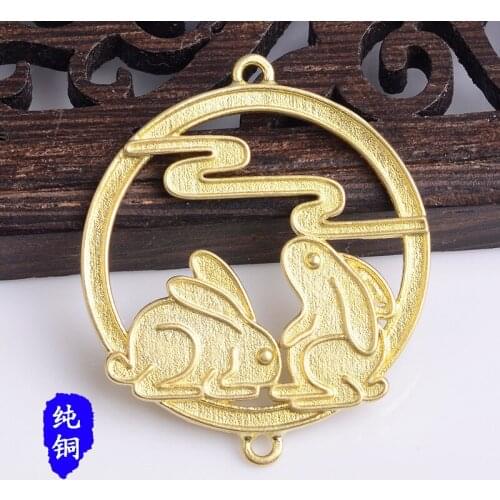 50pcs Summer wind colorful sweet rabbit charm for earrings bracelet accessories handmade DIY material geometric pendant