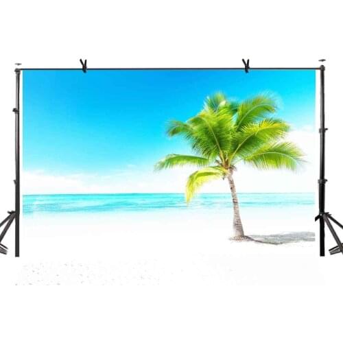 7x5ft Natural Scenery Backdrop Blue Sky and Sea Minimalism Photography Background and Photography Studio Backdrop Props