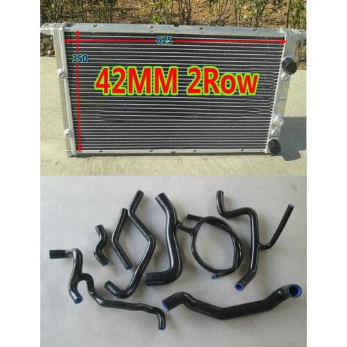 Aluminum Radiator + Silicone Hose For 1994-1998 Volkswagen Mk3 GT-I VR6 1H 1E 2.8LV6 MT AAA KIT 94 95 96 97 98