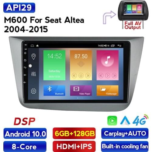 MEKEDE Car audio gps navigation For Seat Altea 2004-2015 Toledo 2004 2005 2006 2007 2008 2009 carplay auto radio 9 inch screen