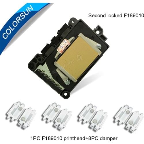 Colorsun New F189010 Second Locked Printhead DX7 Solvent Based Print Head For Epson Stylus Pro B300 B310 B500 B510 B308 B508