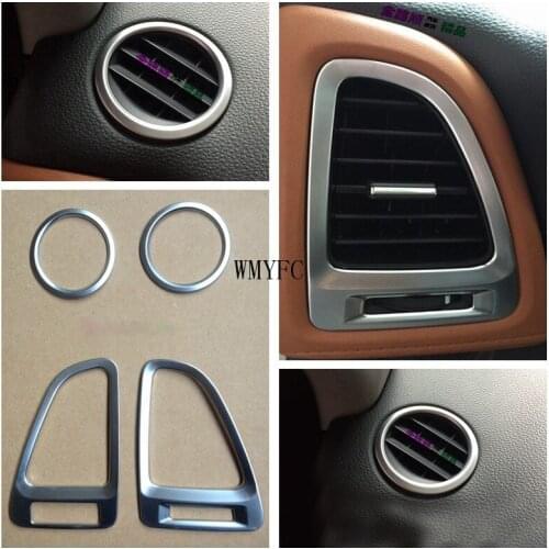 For Honda HRV HR-V Vezel 2015-2019 2020 Car Trim ABS Chrome Front Left Right Middle Air Conditioning Outlet Vent Hoods 4pcs