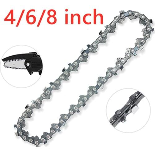 4/6/8 inch Electric Chain Saw13cm Guide Plate Chainsaw Accessory Replacement Chain for Electric Pruning Garden Woodworking Tool