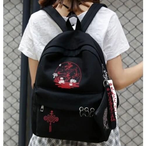 Grandmaster of Demonic Cultivation Mo Dao Zu Shi Wei Wuxian Lan Wangji Cosplay Backpack School Shoulder Bag Travel Rucksack