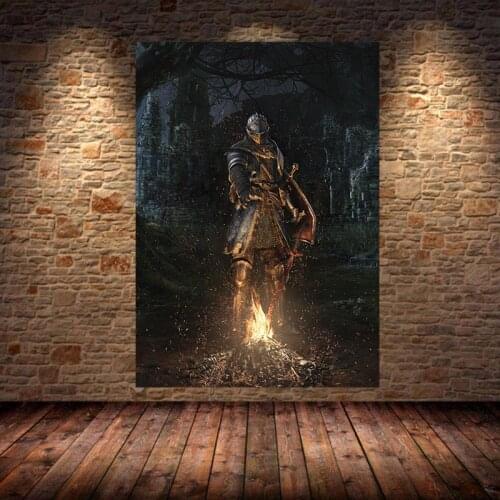 The Game Poster Decoration of The Dark Souls 3 on Oil Canvas Painting Wall Art Posters And Prints For Kids Room Decor Unframed