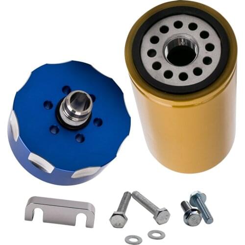 Blue Fits For GM Chevy Chevrolet Duramax 6.6L Fuel Filter Kit Adapter 2001-2016
