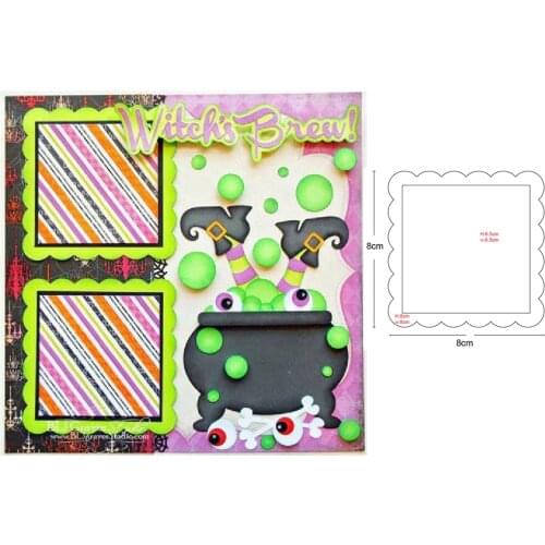 Metal cutting dies square photo frame tray 2020 new cut die mold Scrapbooking paper craft knife mould blade punch template dies