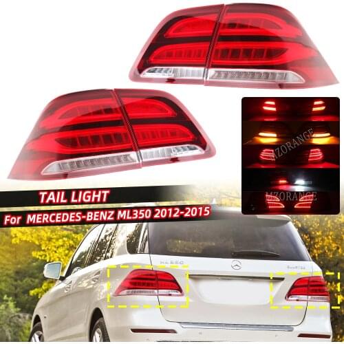 Upgrade GLE Rear Tail Light For Mercedes Benz ML CLASS W166 Tail Light 2012 2013 2014 2015 LED Lamp Car Styling