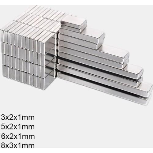 3x2x1 5X2x1 6x2x1 8x3x1 Small Block Magnets N35 3*2*1 Neodymium Magnet 5*2*1Permanent NdFeB Strong Powerful Magnetic 6*2*1 8*3*1