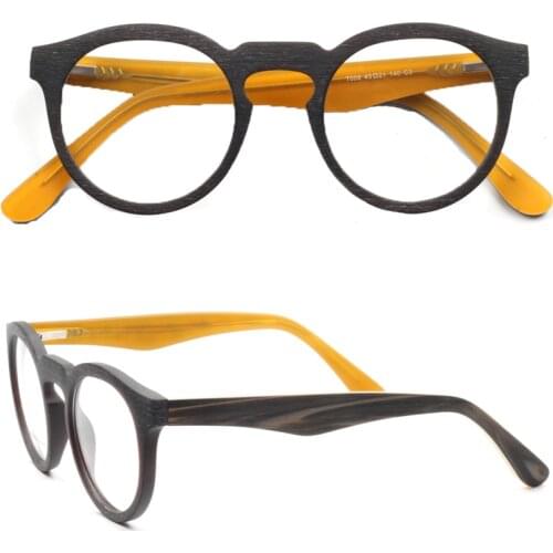 Women Round Eyeglass Frame Men Fashion Acetate light Eyeglasses Frames Blue Yellow White Red Rx Eyewear Vintage Glasses Frame