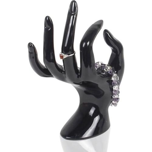 Jewelry Organizer Mannequin Ok Hand Finger Glove Ring Bracelet Bangle Jewelry Display Stand Holder joyero organizador 4 colors