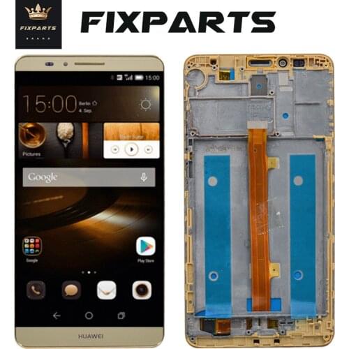 Original for Huawei mate 7 LCD Display Touch Screen Digitizer Replacement mate7 Screen with Frame For 6.0" Huawei mate 7 LCD