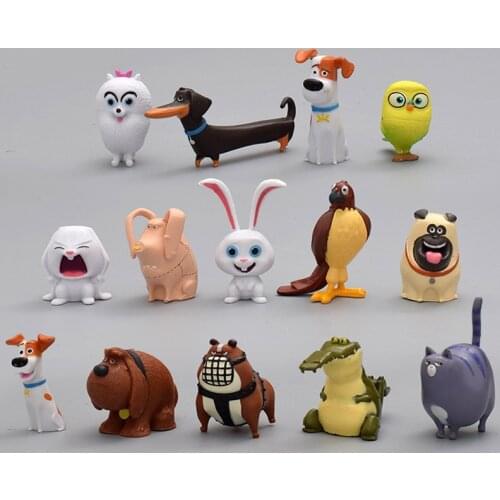 Genuine Dolls Secret Life Pets Action Figure PVC Pets Model Kids Toy Collections Rabbit Snowball Gidget Mel Dog Max Duke Cat