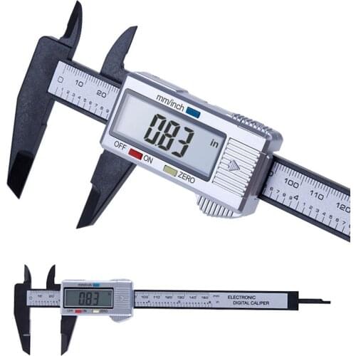 0-150mm Vernier Caliper Stainless Steel/Plastic LCD Digital Caliper 6 inch Instrument Depth Measuring Tools by PROSTORMER