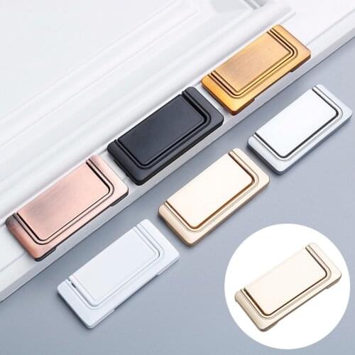 Tatami Hidden Door Handles Zinc Alloy Recessed Flush Pull Cover Floor Cabinet Handle Zinc Alloy Furniture Hardware