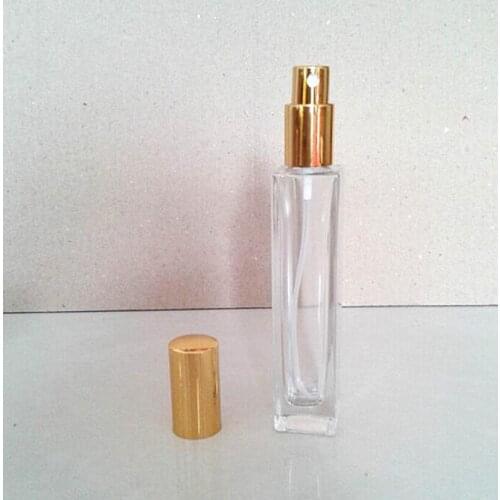 50pcs/lot 50ML Glass Perfume Spray Bottle spray scent pump case as gift empty glass cosmetics bottles