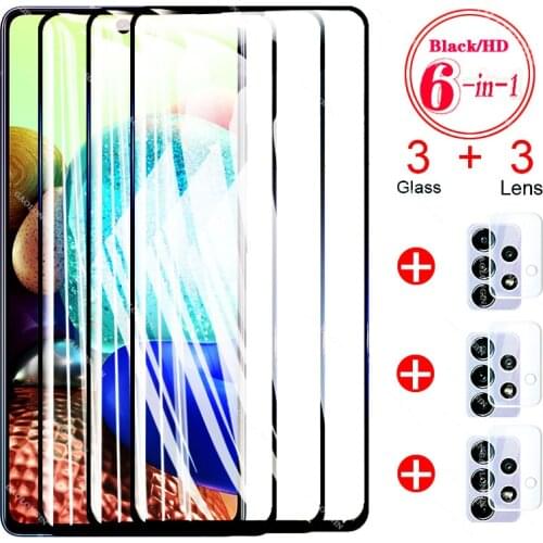 Tempered Glass for Samsung A71 A51 A41 A31 A21 A21S A11 A91 Glass Camera Lens Screen Protective for Samsung Galaxy A71 A51 Glass