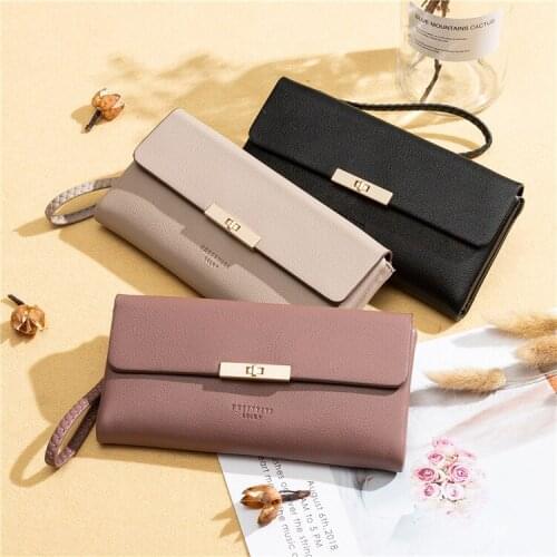 Ladies wallet womens long ins Card package sweet and versatile multi-function clutch