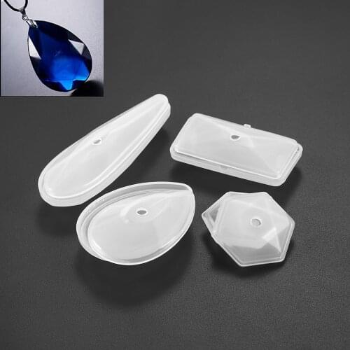 1Pcs Waterdrops Pendants Crystal Jewelry Casting Molds Sets UV Epoxy Resin Molds For DIY Jewelry Making Findings Supplies Kits